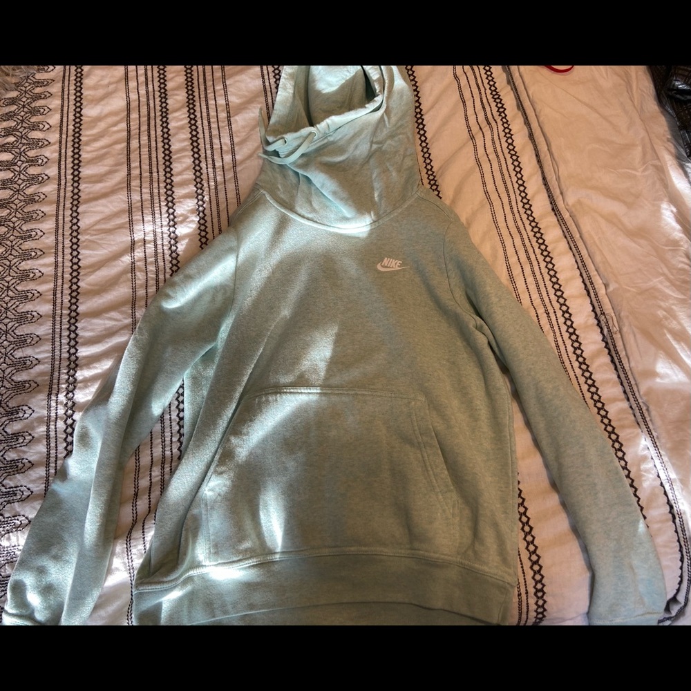 Nike Light Blue Cowl Neck Sweatshirt